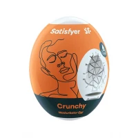 Самозмащувальний мастурбатор-яйце Satisfyer Masturbator Egg Crunchy, одноразовий, не потребує змазки — Переглянути зображення 1
