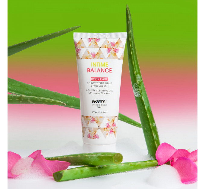 Гель для інтимної гігієни EXSENS Intime Balance, 100 мл, з екстрактом листя органічного алое