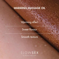 Розігрівальна їстівна масажна олія Bijoux Indiscrets Slow Sex Warming massage oil — Переглянути зображення 4