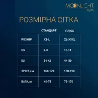 Комплект: боді та панчохи Moonlight Model 15 XS-L Black, з квітковим вертикальним малюнком — Переглянути зображення 4
