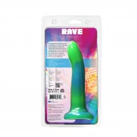 Фалоімітатор, що світиться в темряві, ADDICTION Rave 8″, Glow in the Dark Dildo Blue Green, 20,3 см — Просмотреть изображение 9