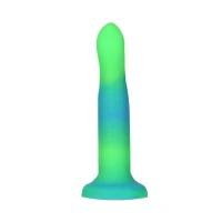Фалоімітатор, що світиться в темряві, ADDICTION Rave 8″, Glow in the Dark Dildo Blue Green, 20,3 см — Просмотреть изображение 3