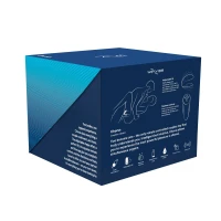 Смарт-вібратор для пар We-Vibe Chorus Cosmic Blue, сенсорне керування вібраціями стисненням пульта — Переглянути зображення 10