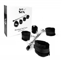 Колодка-розпірка для рук та ніг Art of Sex – Bondage Soft Touch BDSM Spreader, чорний — Переглянути зображення 4