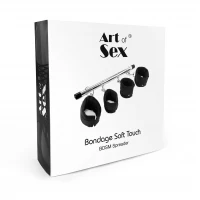Колодка-розпірка для рук та ніг Art of Sex – Bondage Soft Touch BDSM Spreader, чорний — Переглянути зображення 5