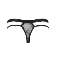 Чоловічі прозорі стринги Passion 029 THONG COLLIN S/M Black, сітка — Просмотреть изображение 6