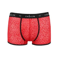 Чоловічі прозорі боксери Passion 046 SHORT PARKER L/XL Red, сітка, під леопард — Просмотреть изображение 5