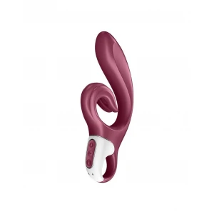 Вібратор-кролик Satisfyer Love Me Red, гнучкий, відросток з потрійним кінчиком