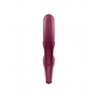 Вибратор-кролик Satisfyer Love Me Red, гибкий, отросток с тройным кончиком