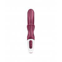 Вибратор-кролик Satisfyer Love Me Red, гибкий, отросток с тройным кончиком