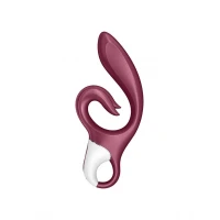 Вібратор-кролик Satisfyer Love Me Red, гнучкий, відросток з потрійним кінчиком — Переглянути зображення 3