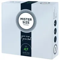 Презервативи Mister Size - pure feel - 47 (36 condoms), товщина 0,05 мм — Переглянути зображення 2