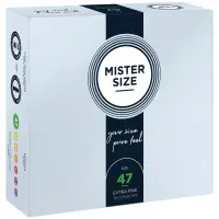Презервативи Mister Size - pure feel - 47 (36 condoms), товщина 0,05 мм — Переглянути зображення 1