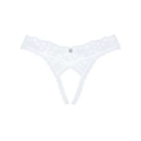 Мереживні танга Obsessive Heavenlly crotchless thong XS/S, з доступом — Переглянути зображення 6