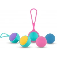 Набір вагінальних кульок PMV20: Vita – Kegel Ball Set, маса 40, 50, 60 г, два тримачі — Просмотреть изображение 5
