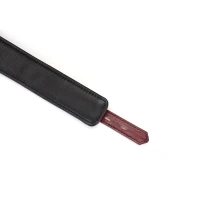Шкіряний нашийник з повідцем Liebe Seele Wine Red Curved Collar, замок-сердечко — Переглянути зображення 10
