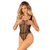 Еротичне боді з доступом Obsessive B336 crotchless teddy S/M/L — Переглянути зображення 1