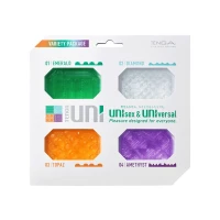 Набір унісекс-стимуляторів Tenga UNI Variety Pack (4 шт), лубрикант у комплекті — Переглянути зображення 1