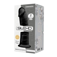 Фалоімітатор SilexD Oscar Black (MODEL 2 size 9in), двошаровий, силікон + Silexpan, діаметр 5,4см — Переглянути зображення 4