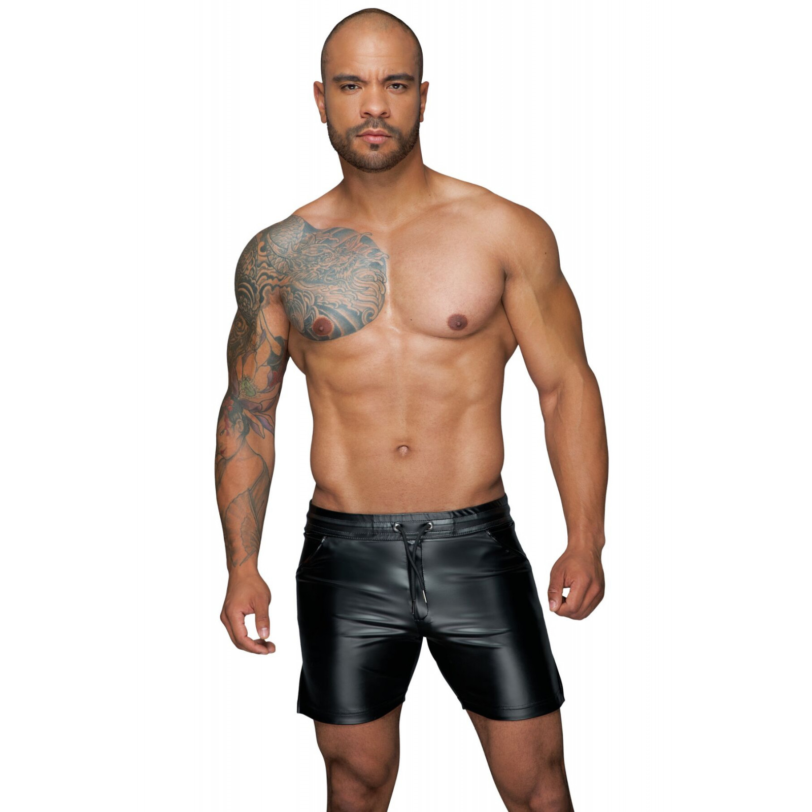 Мужские шорты с мокрым эффектом Noir Handmade H061 Powerwetlook shorts, 3XL