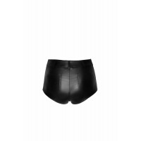 Шортики Noir Handmade F318 Wild, M, black, под латекс, крокодиловый принт, с доступом