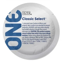 Презерватив ONE Classic Select Contest Collection, 1 шт, гладенький, зі змазкою, дизайнерське паковання — Переглянути зображення 1