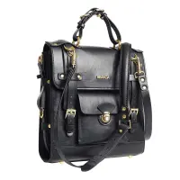Сумка-трансформер для зберігання секс-іграшок LOCKINK Detachable JK Bag, чорна, ПВХ — Переглянути зображення 1