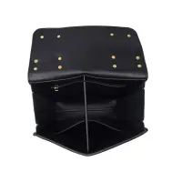Сумка-трансформер для зберігання секс-іграшок LOCKINK Detachable JK Bag, чорна, ПВХ — Переглянути зображення 10