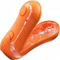 Мастурбатор Tenga Flip Orb — Sunset Orange, з можливістю зміни тиску та стимулювальними кульками всередині — Просмотреть изображение 3