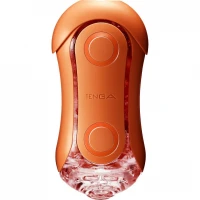 Мастурбатор Tenga Flip Orb — Sunset Orange, з можливістю зміни тиску та стимулювальними кульками всередині — Просмотреть изображение 4