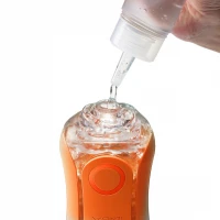 Мастурбатор Tenga Flip Orb — Sunset Orange, з можливістю зміни тиску та стимулювальними кульками всередині — Просмотреть изображение 6