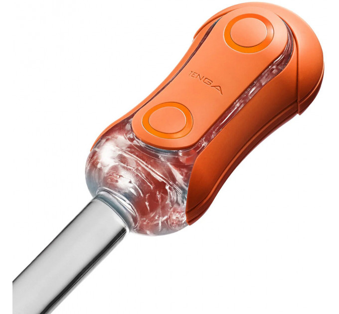 Мастурбатор Tenga Flip Orb — Sunset Orange, з можливістю зміни тиску та стимулювальними кульками всередині