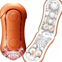 Мастурбатор Tenga Flip Orb — Sunset Orange, з можливістю зміни тиску та стимулювальними кульками всередині — Просмотреть изображение 9