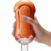 Мастурбатор Tenga Flip Orb — Sunset Orange, з можливістю зміни тиску та стимулювальними кульками всередині — Просмотреть изображение 7