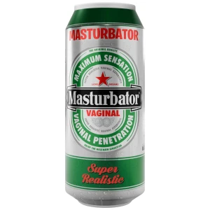 Мастурбатор-вагіна Alive Heineken Vagina II у вигляді банки пива, реалістичний