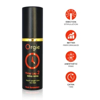 Спрей-пролонгатор Orgie Time Lag 2 Delay Spray, 10 мл, без анестетиків, з екстрактом даміани — Переглянути зображення 4