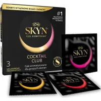 Презервативи SKYN Cocktail Club 3 шт, смаки Pina Colada, Cherry Sunrise та Passion Daiquiri — Переглянути зображення 2