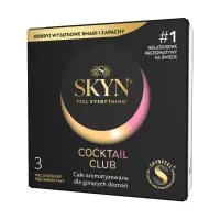 Презервативи SKYN Cocktail Club 3 шт, смаки Pina Colada, Cherry Sunrise та Passion Daiquiri — Переглянути зображення 1
