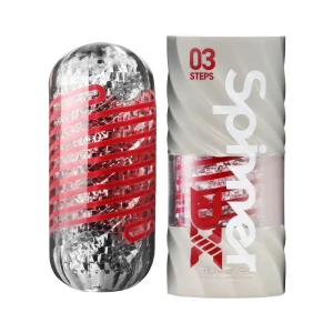 Мастурбатор Tenga Spinner DX 03 Steps, з пружною стимулювальною спіраллю всередині, потужний вплив