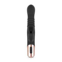 Вибратор-кролик Rosy Gold - Rabbit Vibrator with thrusting function - Black