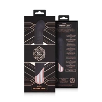 Вібратор-кролик Rosy Gold - Rabbit Vibrator with thrusting function - Black — Переглянути зображення 16
