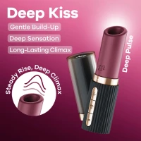 Вакуумний стимулятор Satisfyer Deep Kiss, магнітна технологія 3D Air Pulse, 30 режимів, кришечка — Переглянути зображення 10
