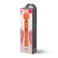 Вібромасажер Fun Factory VIM Vibrating Wand Orange, суперпотужний та легкий, до 6 годин роботи — Переглянути зображення 10