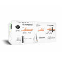 Вібронасадка для страпону з вакуумною стимуляцією Strap-On-Me Multi Orgasm Realistic Dildo L Vanilla — Переглянути зображення 8
