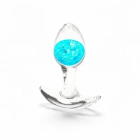 Анальна пробка NS Novelties Cosmic Glams - Small - Blue — Переглянути зображення 1