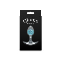 Анальная пробка NS Novelties Cosmic Glams - Small - Blue — Просмотреть изображение 4