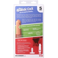 Фалоімітатор Doc Johnson The Realistic Cock ULTRASKYN - 5 Inch Vanilla — Переглянути зображення 11