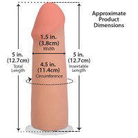 Фаллоимитатор Doc Johnson The Realistic Cock ULTRASKYN - 5 Inch Vanilla — Просмотреть изображение 5