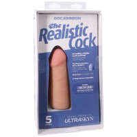 Фаллоимитатор Doc Johnson The Realistic Cock ULTRASKYN - 5 Inch Vanilla — Просмотреть изображение 8