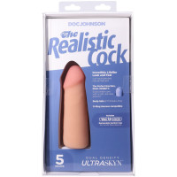 Фаллоимитатор Doc Johnson The Realistic Cock ULTRASKYN - 5 Inch Vanilla — Просмотреть изображение 10